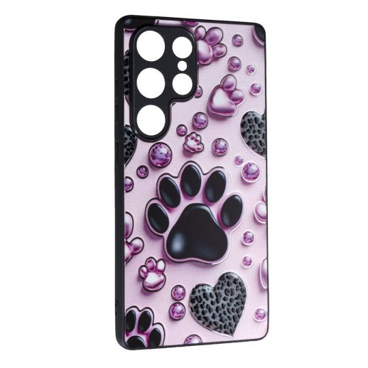 Накладка Fashion Mix для Samsung S25 Ultra Pink Paws