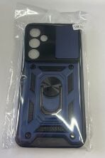 Armor Case With Curtain for Samsung A35 Dark Blue