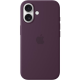 Silicone Case Original With MagSafe and Splash Apple iPhone 16 with button Purple