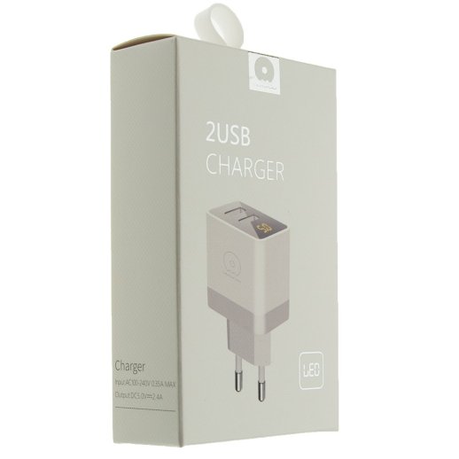 Зарядний пристрій WUW C82 LED 2 USB 2.1 A