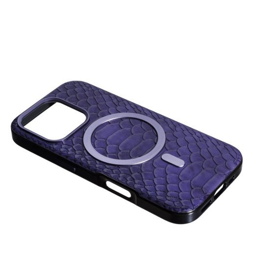 Накладка Puloka Snake with MagSafe для Apple iPhone 16 Pro Max Violet