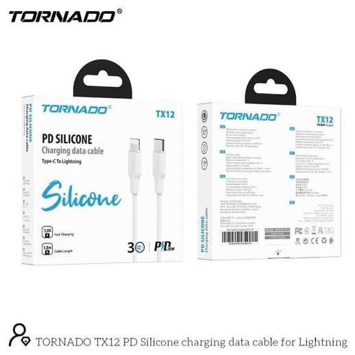 USB-L TORNADO TX12 Silicone Lighting PD20W 3A/1m