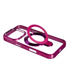 Накладка Metal Holder With Magsafe для Apple iPhone 16 Pro Rose
