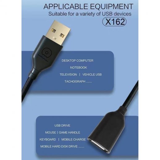 Кабель USB 3.0 Подовжувач WUW X162