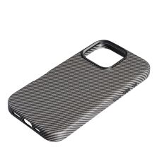 Накладка Leather Carbon With Magnetic для Apple iPhone 16 Pro Titanium