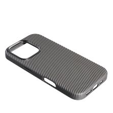 Накладка Leather Carbon With Magnetic для Apple iPhone 16 Pro Titanium