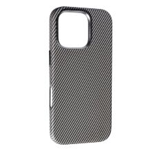 Накладка Leather Carbon With Magnetic для Apple iPhone 16 Pro Titanium