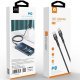 Кабель USB-C WUW X182 Type-C - Lightning 20W PD ТКАНИНА ЧОРНА (45)