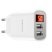 Мережевий зарядний пристрій BOROFONE BA58A Mighty dual USB, display, 2.4A, білий