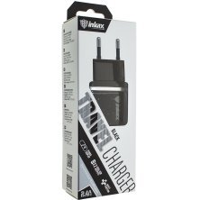 Мережевий зарядний пристрій INKAX CD-11 2.4A, 2 USB