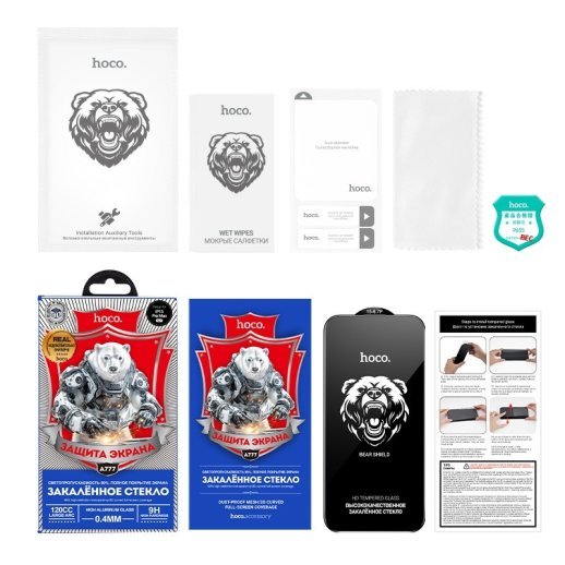 Скло для телефону HOCO A777 Bear Shield HD APPLE iPhone 15 PRO MAX 6.7"