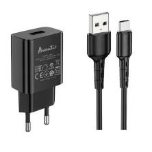 Мережевий Зарядний Пристрій Avantis A820 1USB Type-C Black