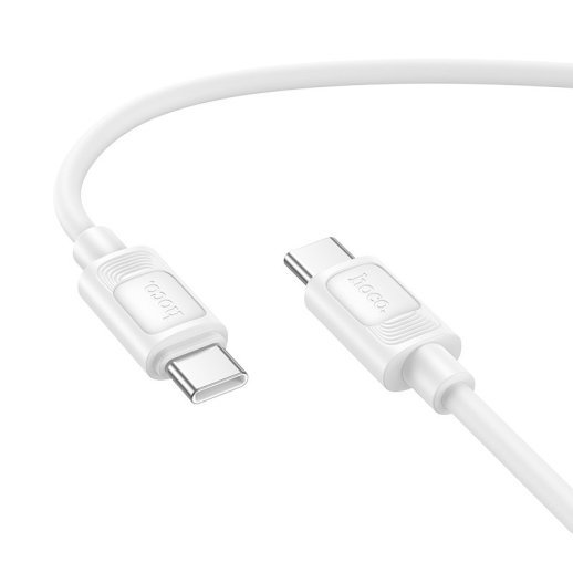 USB-C кабель HOCO X122 Type-C to Type-C 60W, білий