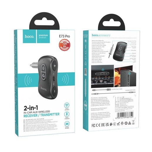 Аудіоадаптер HOCO E73 Pro Journey 3.5mm mini jack BT V5.0
