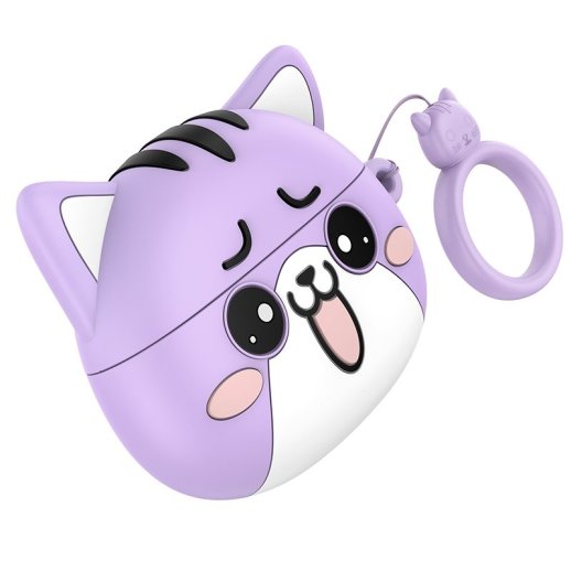 Бездротові навушники HOCO EW48 purple cat