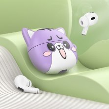 Бездротові навушники HOCO EW48 purple cat