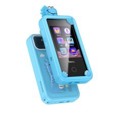 Детский мобильный телефон HOCO Y103 (8G, Dual Camera, USB-C), голубой