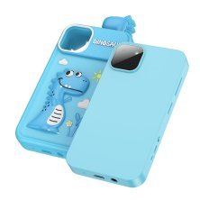 Детский мобильный телефон HOCO Y103 (8G, Dual Camera, USB-C), голубой