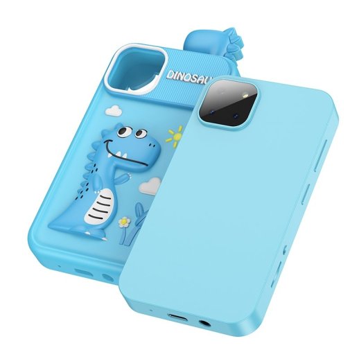Детский мобильный телефон HOCO Y103 (8G, Dual Camera, USB-C), голубой