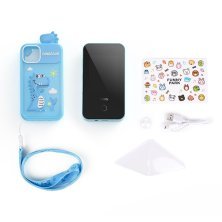 Детский мобильный телефон HOCO Y103 (8G, Dual Camera, USB-C), голубой