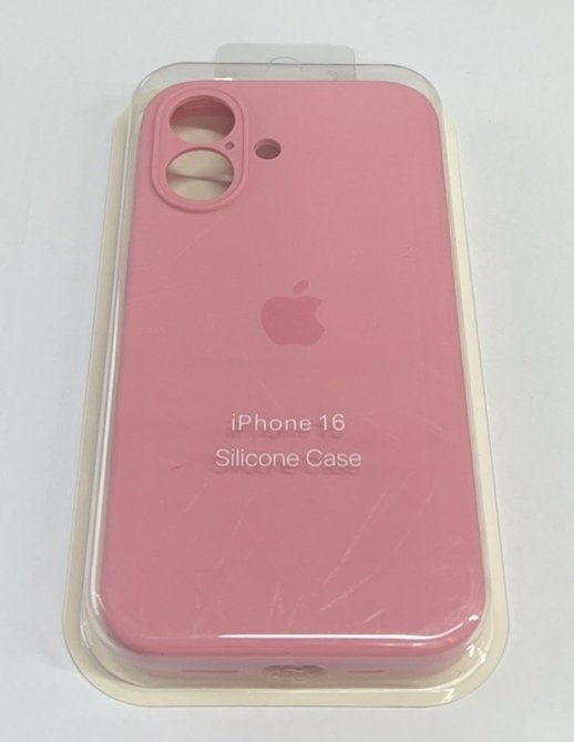 Чехол Silicone Case Copy Apple iPhone 16 Square Light Pink 6