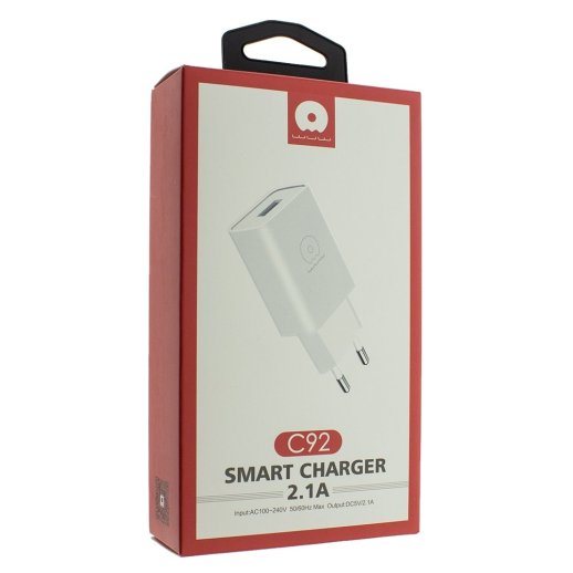 Зарядний пристрій WUW C92 1 USB 2.1 A SMART CHARGER