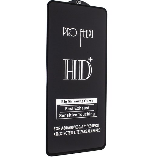 Захисне скло PRO-FLEXI HD+ SAMSUNG NOTE 10 Lite 2020 | X2 | K30 ЧОРНИЙ