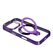Накладка Metal Holder With Magsafe для Apple iPhone 16 Pro Violet