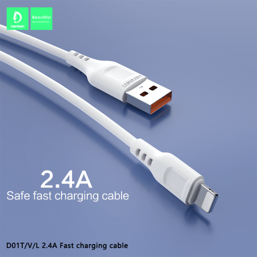 Кабель USB Denmen D01L USB - Lightning (2,4A)