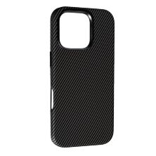 Накладка Leather Carbon With Magnetic для Apple iPhone 16 Pro Max Black