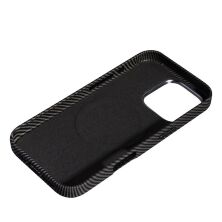 Накладка Leather Carbon With Magnetic для Apple iPhone 16 Pro Max Black