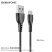 USB кабель BOROFONE BX51 Triumph charging data cable for Micro, ЧОРНИЙ