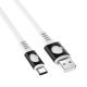 USB кабель BOROFONE BX35 3A 1m USB - Type-C, БІЛИЙ