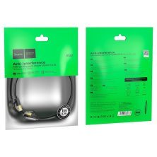 Мережевий кабель LAN (RJ45) HOCO US07, 1 м, чорний
