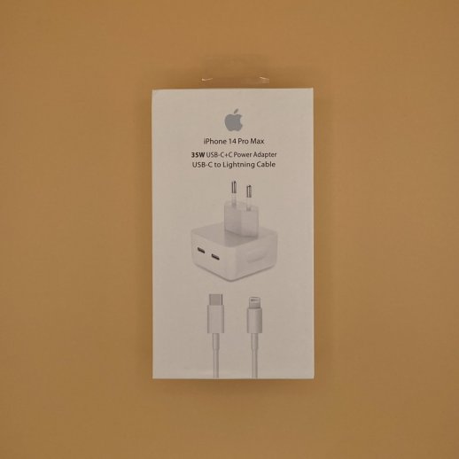 Мережевий Зарядний Пристрій Apple iPhone 14 Pro Max Power Adapter 35W Dual USB-C + Type-C