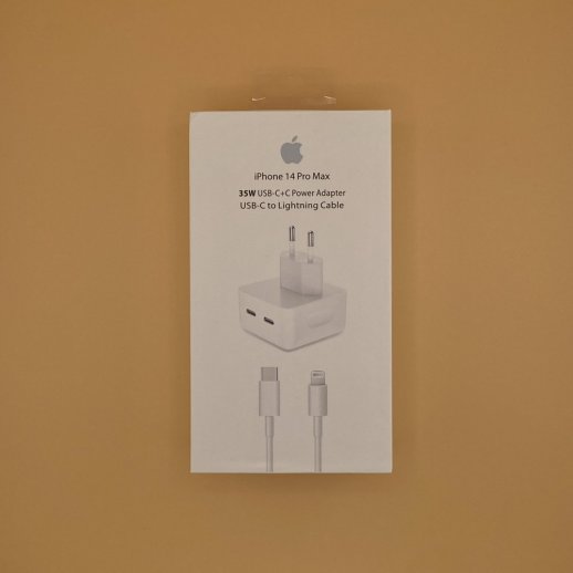 Мережевий Зарядний Пристрій Apple iPhone 14 Pro Max Power Adapter 35W Dual USB-C + Type-C