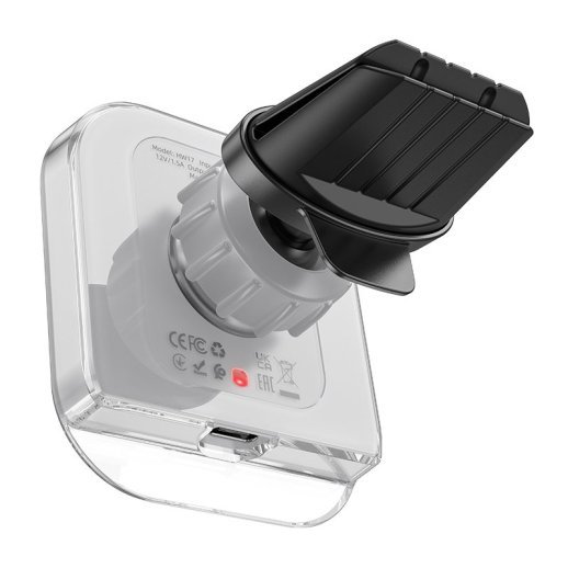 Автомобільний тримач HOCO HW17 бездротова зарядка білий