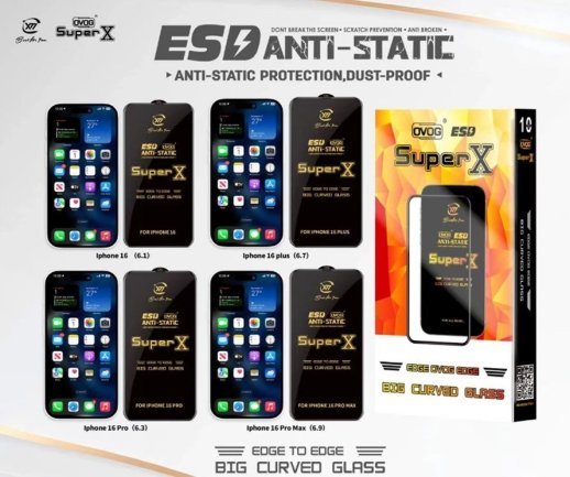 Захисне скло ESD SUPER X APPLE iPhone 16 PRO 6.3"