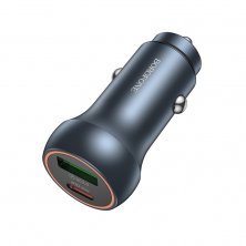 Автомобильное зарядное устройство BOROFONE BZ32B TYPE-C  PD 30W + USB QC3.0, GRAY