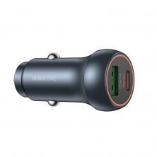 Автомобильное зарядное устройство BOROFONE BZ32B TYPE-C  PD 30W + USB QC3.0, GRAY