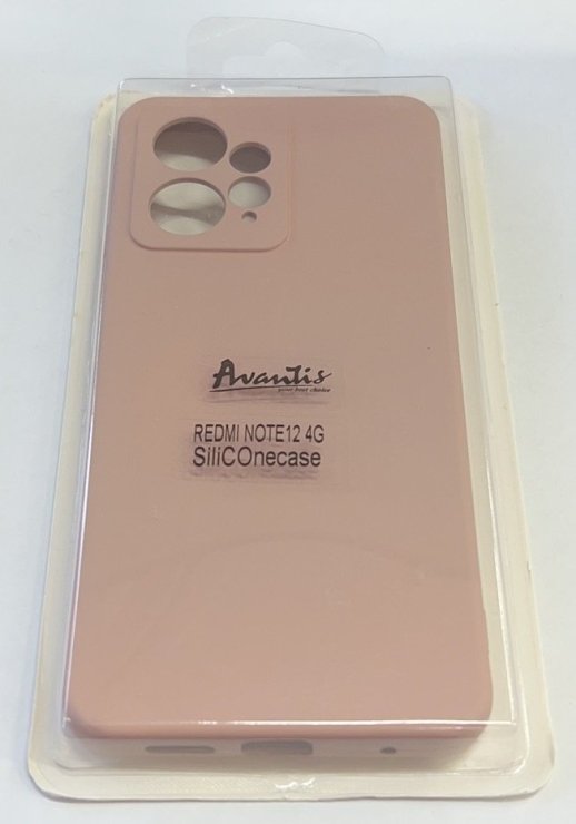 Avantis Full Silicone case Xiaomi Redmi Note 12 4G Pink Sand