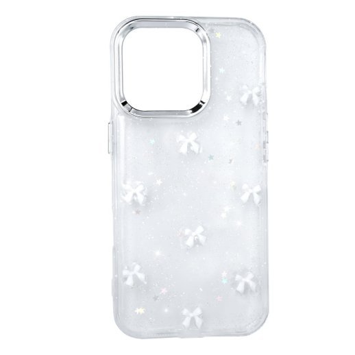 Чохол Glue Case Hit для Apple iPhone 16 Pro White Bows