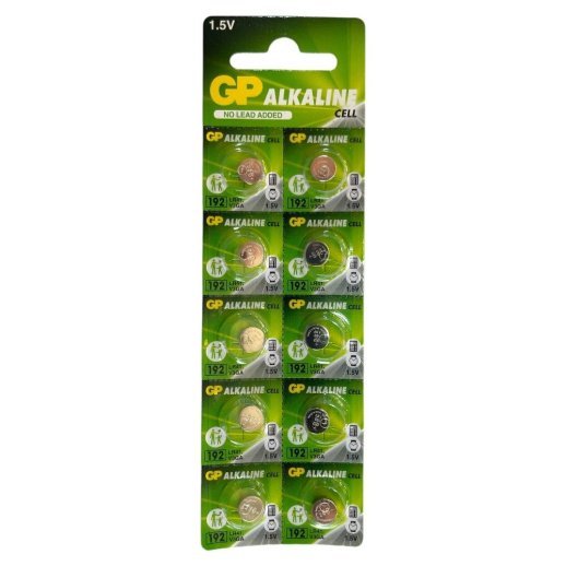 Батарейка лужна GP 192 LR41, V3GA 1.5V 10 штук