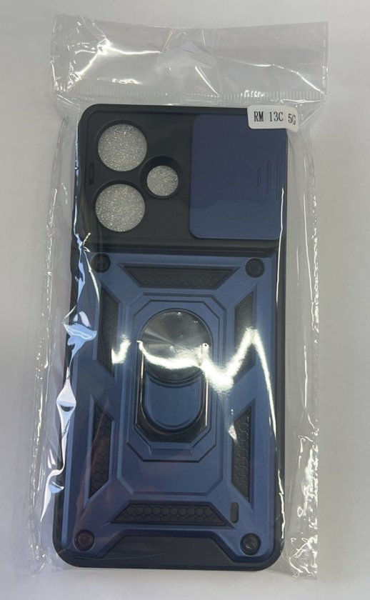Armor Case With Curtain for Xiaomi Redmi 13C 5G Dark Blue