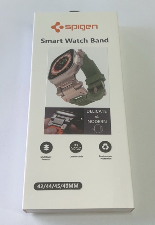 Ремінець для Apple Watch Spigen 42/49mm Orange/Silver