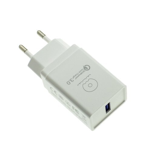 Зарядний пристрій WUW C94 1 USB (18W) Qualcomm 3.0 FAST CHARGER БІЛИЙ