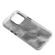 Накладка Marble Style для Apple iPhone 15 Pro Max Silver