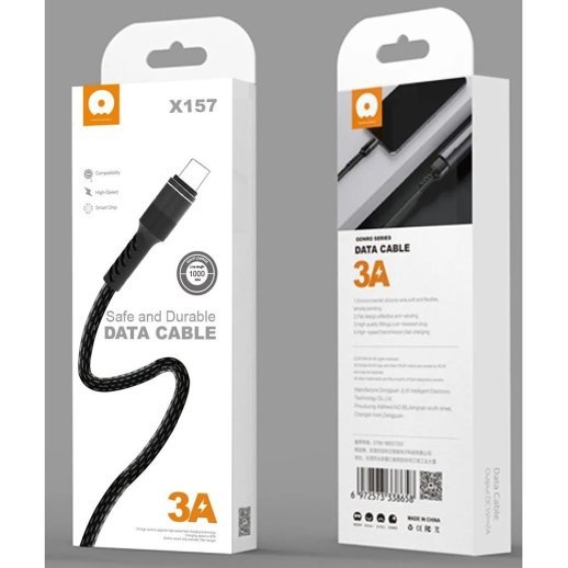 Кабель USB WUW X157 USB - Lightning 3A тканина