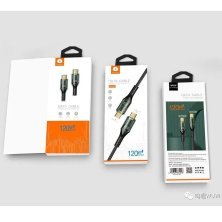 Кабель USB-C WUW X187 USB-C - Type-C 20W PD ТКАНИНА ЧОРНА