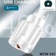 Мережевий зарядний пристрій WUW T42 QC 3.0 18W + USB Type-C БІЛИЙ (35)